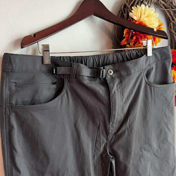 prAna Stretch Zion™ Top-Out Mens Active Pant XL 30" Inseam in Shadow Gray - Picture 3 of 10